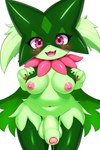 anthro areola balls belly big_balls big_breasts big_penis blush bodily_fluids breasts dripping fangs foreskin front_view fur genital_fluids genitals green_body green_fur gynomorph humanoid_genitalia humanoid_penis intersex kemono looking_at_viewer navel nipples nude penis pink_areola pink_nipples precum precum_drip smile solo teeth tongue unretracted_foreskin wide_hipped_gynomorph wide_hipped_intersex wide_hips kemow_(artist) nintendo pokemon felid feline generation_9_pokemon mammal meowscarada pokemon_(species) 2:3 absurd_res hi_res