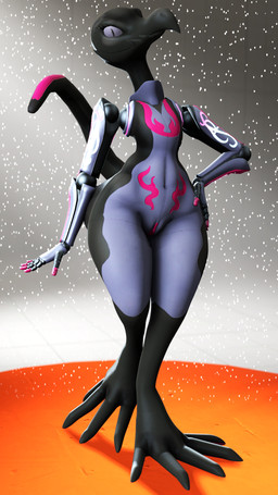anthro cybernetic_arm cybernetic_limb cybernetics disability female genitals machine navel prosthetic prosthetic_arm prosthetic_limb robotic solo teeth vulva scrungusbungus nintendo pokemon s4ssy android cyborg generation_7_pokemon pokemon_(species) robot salazzle scalie 3d_(artwork) 9:16 digital_media_(artwork) hi_res source_filmmaker_(artwork)