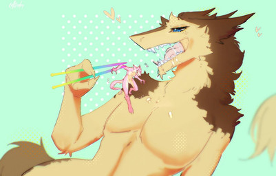 anthro bodily_fluids claws dangling dominant drooling duo extreme_size_difference fangs feet fingers fluffy fur holding_character imminent_oral_vore imminent_vore lunch macro male male/male micro nude open_mouth oral_vore predator/prey saliva saliva_string sharp_teeth simple_background size_difference smile soft_vore tail teeth toes tongue vore wet kellsmiley mammal sergal digital_media_(artwork)