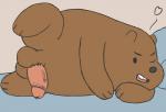 balls erection genitals male one_eye_closed penis semi-anthro simple_background solo toony wink thevillager cartoon_network we_bare_bears grizzly_(we_bare_bears) bear brown_bear grizzly_bear mammal ursine