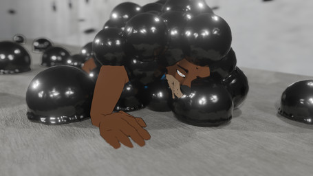 anthro bdsm blue_clothing blue_shirt blue_topwear bondage bottomwear bound brown_body brown_bottomwear brown_clothing brown_fur brown_shorts clothing encasement fur inside kronos_unveiled latex liquid_latex lying lying_on_ground male multicolored_body multicolored_fur on_front on_ground shirt shorts solo struggling topwear trap_(contrivance) two_tone_body two_tone_fur alexian_(artist) duustedchesto_(modeler) disney echo_(game) echo_(series) echo_project pixar the_incredibles chase_hunter mammal mustelid otter 16:9 3d_(artwork) 4k absurd_res digital_media_(artwork) hi_res widescreen