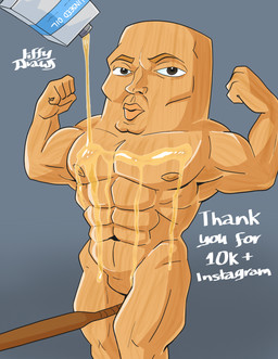 big_muscles flexing flexing_bicep flexing_both_biceps grey_background huge_muscles linseed muscular oiled_body simple_background solo jiffydraws italian_brainrot_animals tung_tung_tung_sahur humanoid living_wood 2026 absurd_res hi_res tagme