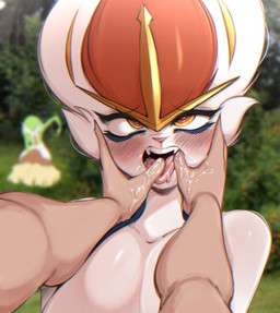ambiguous_gender anthro biped blue_body blue_fur blush bodily_fluids eyebrows female finger_in_mouth first_person_view fur grass green_body group human_pov looking_at_viewer male multicolored_body multicolored_fur orange_eyes plant pov_hands red_body saliva teeth tongue tongue_out white_body white_fur yellow_body saltyxodium nintendo pokemon cinderace gardevoir generation_3_pokemon generation_4_pokemon generation_8_pokemon human lopunny mammal pokemon_(species) 2025 hi_res