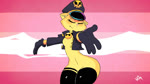 anthro bottomless bottomless_female clothed clothing collar dancing featureless_crotch female gloves handwear jacket solo topwear sound_warning vimhomeless lilly_(vimhomeless) domestic_cat felid feline felis mammal 16:9 2018 2d_animation animated frame_by_frame hi_res loop short_playtime sound webm widescreen