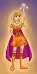 anthro biped blonde_hair blue_eyes boots clothing dress female footwear hair orange_boots orange_clothing orange_dress orange_footwear shoes solo standing tan_body heimantahei activision spyro_the_dragon bianca_(spyro) lagomorph leporid mammal rabbit 2014 hi_res