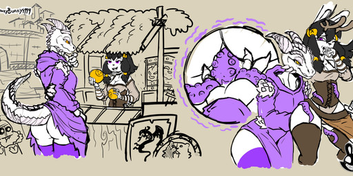 anal anal_penetration antlers big_butt bite black_hair butt clothed clothing crossdressing duo femboy finger_bite finger_fetish finger_in_mouth finger_play fingers hair horn male male/male male_penetrated male_penetrating male_penetrating_male penetration purple_eyes sex shield tentacles text thick_thighs yellow_eyes christomwow bethesda_game_studios microsoft skyrim the_elder_scrolls chris_bunny razuul argonian jackalope lagomorph mammal scalie absurd_res hi_res