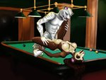 abs anthro anthro_on_anthro anthro_penetrated anthro_penetrating anthro_penetrating_anthro areola athletic athletic_anthro athletic_male ball billiard_ball billiard_table billiards breasts brown_body brown_fur brown_hair butt clitoris duo erect_nipples facial_piercing female female_penetrated from_front_position fur furniture genitals hair hand_on_leg hand_on_thigh inner_ear_fluff inside kneeling leg_grab leg_over_shoulder long_hair looking_at_another looking_at_partner looking_pleasured lying male male/female male_penetrating male_penetrating_female multicolored_body multicolored_fur navel nipples nose_piercing nose_ring nude on_back on_billiard_table penetration penile penile_penetration penis penis_in_pussy piercing pussy ring_piercing septum_piercing sex striped_body striped_fur stripes table tan_body tan_fur tuft two_tone_body two_tone_fur vaginal vaginal_penetration white_body white_fur sunflowersun bisonbull92 ej_(bisonbull92) fortunata_(bisonbull92) domestic_ferret felid mammal mustelid musteline pantherine tiger true_musteline weasel 2018