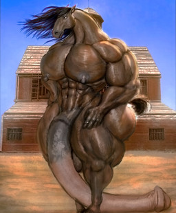 abs animal_genitalia animal_penis anthro areola big_butt big_muscles big_pecs big_penis butt equine_genitalia equine_penis floppy_penis genitals huge_butt huge_pecs huge_penis hyper hyper_genitalia hyper_penis long_penis male muscular muscular_anthro muscular_arms muscular_male muscular_thighs nipples pecs penis solo thick_thighs wide_hips hohohonse equid equine mammal hi_res