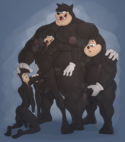 abdominal_bulge age_difference anal anal_penetration anthro anthro_on_anthro anthro_penetrated anthro_penetrating anthro_penetrating_anthro areola athletic athletic_anthro athletic_male backsack ball_size_difference balls barazoku belly biceps big_balls big_belly big_muscles big_penis bodily_fluids butt clothing dialogue dripping drooling erection eyebrows foreskin foursome fur genital_fluids genitals glans gloves good_boy grey_background group group_sex hair handjob handwear huge_balls huge_belly huge_muscles huge_penis humanoid_genitalia humanoid_penis kneeling larger_male looking_pleasured male male/male male_penetrated male_penetrating male_penetrating_male mature_anthro mature_male motion_lines musclegut muscular muscular_anthro muscular_male musk narrowed_eyes navel nipples nude older_male open_mouth open_smile overweight overweight_anthro overweight_male pecs penetration penile penile_penetration penis penis_in_ass penis_in_face penis_size_difference perineum plantigrade precum precum_drip precum_string saggy_balls saliva saliva_on_tongue sex simple_background size_difference smaller_male smaller_penetrated smile standing standing_sex sweat teeth text thick_arms thick_thighs throbbing throbbing_penis tongue tongue_out tuft unretracted_foreskin vein younger_male gabgbb disney goof_troop goofy_(disney) max_goof pete_(disney) peter_pete_sr. pj_(goof_troop) canid canine canis domestic_cat domestic_dog felid feline felis mammal 2026 english_text hi_res father_(lore) father_and_child_(lore) father_and_son_(lore) incest_(lore) parent_(lore) parent_and_child_(lore) parent_and_son_(lore) son_(lore)
