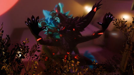 against_surface anthro blue_body blue_fur duo from_behind_position fur genitals male male/male on_glass penis pink_body pink_fur reach_around sex standing lukoatmos filefil luko_atmos rexouium wickerbeast 16:9 hi_res widescreen