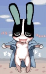 anthro bodily_fluids breasts breath cum exhibitionism female flashing genital_fluids genitals nipples panting pussy solo wet 2=8 animal_crossing nintendo dotty_(animal_crossing) domestic_rabbit dutch_rabbit lagomorph leporid mammal oryctolagus rabbit 5:8 low_res