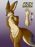 anthro balls biped femboy front_view fur genitals kin_(dat_one_doge) looking_at_viewer male nude penis shy simple_background solo standing tail aafox196 canid canine fennec_fox fox mammal true_fox 3:4 digital_media_(artwork) hi_res model_sheet portrait