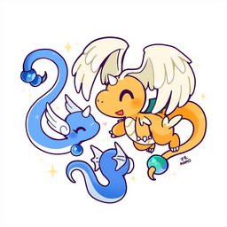 ambiguous_gender anthro blue_body blush blush_lines claws eyes_closed feathered_wings feathers feral group heart_symbol horn membrane_(anatomy) membranous_wings multi_wing open_mouth orange_body simple_background sparkles tail tan_body tan_feathers trio unusual_wing_placement wings mamobot mythology nintendo pokemon pokemon_legends_z-a dragon dragonair dratini generation_1_pokemon generation_9_pokemon mega_dragonite mega_evolution mythological_creature mythological_scalie pokemon_(species) scalie 1:1 2025 hi_res signature