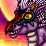 ambiguous_gender horn majora's_mask_(item) mask nightmare_fuel purple_body purple_scales scales solo sugarcat majora's_mask mythology nintendo the_legend_of_zelda majora dragon mythological_creature mythological_scalie scalie 1:1 bust_portrait low_res portrait