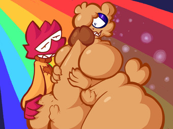 big_butt breasts butt duo female huge_butt lgbt_pride male male/female overweight pride_color_flag pride_colors vore p34nutbunny lgbt_pride_month mythology p34nutbunny_(p34nutbunny) sugerplump_(sugerplump) dragon mammal mythological_creature mythological_scalie scalie hi_res trans_(lore)