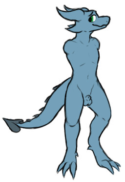 2_missing_limbs amputee animal_genitalia anthro balls disability genitals green_eyes male missing_all_arms missing_arm nude sheath solo tail cfoxblu slate_(cfoxblu) kobold scalie colored nonbinary_(lore)