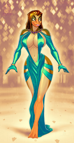 abstract_background anthro approaching big_breasts bokeh bracelet breasts clothing cocktail_dress dress evening_gloves evening_gown feet female jewelry membrane_(anatomy) necklace seductive sideless_dress small_waist smile solo toes webbed_feet wide_hips yellow_eyes juxtapex anatid anseriform avian bird duck hi_res
