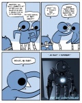 2010 ambiguous_gender anthro avian beak bear beartato bird border comic dialogue english_text humor machine mammal nedroid reginald_(nedroid) robot speech_bubble text white_border