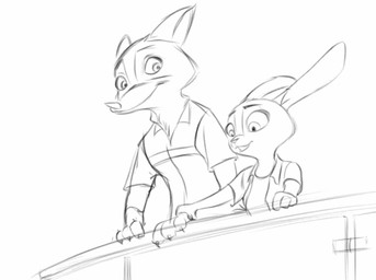 anthro female male wind dante-ml disney zootopia judy_hopps nick_wilde canid canine fox lagomorph leporid mammal rabbit red_fox true_fox 2016 2d_animation animated
