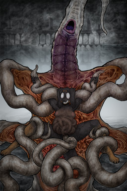 abdominal_bulge anal anal_penetration anthro bad_end bared_teeth belly belly_expansion bestiality big_belly black_body black_fur bodily_fluids breasts cervical_penetration crying digitigrade distention duo expansion female feral forced fur grey_cloud grey_tentacles horror_(expression) horror_(theme) huge_belly living_insertion nude painful_penetration penetration rape restrained ryona sex slime tawny_fur tears teeth tentacle_in_ass tentacle_in_vagina tentacle_penetration tentacle_rape tentacle_sex tentacles teratophilia the_lake_of_mud vaginal vaginal_penetration writhing_intestines writhing_womb juicyghost bloodborne fromsoftware sony_corporation sony_interactive_entertainment angel_shadow canid canine canis crawler_(bloodborne) dachshund domestic_dog hunting_dog long-haired_dachshund mammal 2:3 absurd_res hi_res