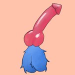 animal_genitalia animal_penis blue_body blue_fur canine_genitalia canine_penis disembodied_penis fur genital_shot genitals male penis penis_shot simple_background solo why-is-happiness canid canine mammal hi_res