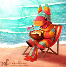 ambiguous_gender beach beverage chair coconut drinking_straw drupe_(fruit) feral food fruit furniture humor open_mouth outside pina_colada pinata plant pun sea seaside solo umbrella visual_pun water piper_thibodeau animate_inanimate asinus donkey equid equine living_pinata mammal 2017 digital_media_(artwork) digital_painting_(artwork) painting_(artwork)