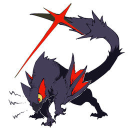 3_claws 3_toes ambiguous_feral ambiguous_gender beak big_tail black_beak black_claws claws emanata feet feral fur fur_tuft membrane_(anatomy) membranous_wings monotone_body monotone_fur no_pupils purple_body purple_fur purple_tail quadruped red_eyes red_inner_ear red_wings simple_background solo sparkles spiked_tail spikes spikes_(anatomy) standing tail three-quarter_view toe_claws toes tuft white_background wings yellow_sclera pr_quote capcom monster_hunter flying_wyvern nargacuga 1:1 2023 absurd_res aliasing digital_drawing_(artwork) digital_media_(artwork) hatching_(art) hi_res shaded