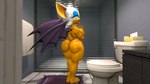 anthro anus bathroom big_breasts big_butt breasts butt female holding_breast looking_at_viewer looking_back nude shower smile solo tissue tissue_box toilet towel wings neotaurus sega sonic_the_hedgehog_(series) rouge_the_bat bat mammal 16:9 2021 3d_(artwork) digital_media_(artwork) hi_res widescreen