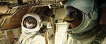 anthro belt duo inside male space_helmet spacecraft spacesuit vehicle geewolf first_man_(2018) sile avian bird mammal mustelid otter 2024 digital_media_(artwork) hi_res signature
