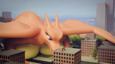 all_fours anthro areola big_breasts blue_eyes breast_squish breasts brown_areola brown_nipples city crush curious destruction female giggle hanging_breasts huge_breasts lying macro nipples non-mammal_breasts non-mammal_nipples on_front pressing_breasts_together purple_eyes smile smothering solo squish tail wings nadinada nintendo pokemon chari-gal knoem charizard generation_1_pokemon pokemon_(species) 16:9 3d_(artwork) 3d_animation animated digital_media_(artwork) hi_res short_playtime sound video widescreen