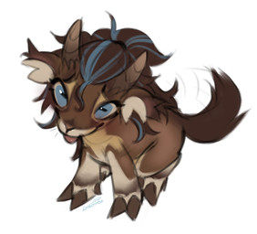 blep blue_eyes blue_hair brown_body brown_fur brown_hair brown_hooves brown_horn brown_tail female female_feral feral fur glistening glistening_eyes hair hooves horn mouth_closed multicolored_hair pupils red_tongue simple_background slit_pupils solo tail tan_body tan_fur tongue tongue_out two_tone_hair white_background lostgoose hasbro my_little_pony harper_(lostgoose) bovid caprine goat mammal 2024 dated signature