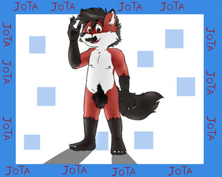 anthro black_tail chibi facial_hair flaccid foreskin fur genitals humanoid_genitalia humanoid_penis male mustache penis red_body red_fur simple_background solo tail white_body white_fur simplepossum jota_random canid canine fox mammal red_fox true_fox 2020 5:4 absurd_res hi_res