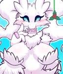 anthro big_breasts blue_eyes blush breasts female fur looking_at_viewer nude solo white_body white_fur milkteafox mythology nintendo pokemon dragon generation_5_pokemon legendary_pokemon mythological_creature mythological_scalie pokemon_(species) reshiram scalie absurd_res hi_res