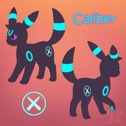 ambiguous_gender blue_eyes blue_pawpads dark_body dark_fur featureless_crotch feral fur heterochromia looking_at_viewer looking_back pawpads purple_eyes rear_view simple_background solo text jm-luxro nintendo pokemon fan_character canid eeveelution generation_2_pokemon mammal pokemon_(species) shiny_pokemon umbreon 1:1 absurd_res character_name hi_res model_sheet female_(lore)