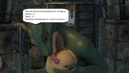 anthro big_breasts breast_play breast_suck breasts challenge dialogue female licking nipple_fetish nipple_lick nipple_play nipples profanity solo sucking tavern text tongue blacklya blacklya_(modeler) bethesda_game_studios microsoft skyrim the_elder_scrolls the_lusty_argonian_maid argonian scalie 16:9 3d_(artwork) 4k absurd_res comic digital_media_(artwork) english_text hi_res widescreen