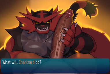 anthro anthro_on_anthro barazoku big_penis circumcised claws duo erection first_person_view genitals glans holding_another's_penis holding_penis huge_penis humanoid_genitalia humanoid_penis long_penis looking_at_viewer male male/male male_pov manly muscular muscular_anthro muscular_male narrowed_eyes nude penis raised_tail seductive sex sharp_fangs sharp_teeth tail teeth text thick_penis thick_thighs vein veiny_penis chromamorph nintendo pokemon charizard generation_1_pokemon generation_7_pokemon incineroar pokemon_(species) absurd_res english_text hi_res