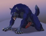 5_fingers abs all_fours animal_genitalia animal_penis anthro balls biceps big_muscles big_penis biped black_lips black_pawpads black_sclera blue_body blue_fur broad_shoulders canine_genitalia canine_penis chest_tuft claws crotch_tuft deltoids digitigrade dipstick_tail ear_piercing ear_ring erection fangs feet finger_claws fingers fluffy fluffy_tail forearm_muscles fur genitals gloves_(marking) gradient_background grey_body grey_fur inner_ear_fluff knot lips male mane markings multicolored_body multicolored_fur multiple_ear_ring muscular muscular_anthro muscular_male neck_tuft nude open_mouth pawpads paws pecs penis piercing pink_penis quads ring ring_piercing sharp_teeth simple_background snout solo tail tail_markings teeth text toe_claws toes tongue tongue_out triceps tuft two_tone_body two_tone_fur white_claws yellow_eyes liraelwolf mythology tozias_silverfang canid canine mammal mythological_canine mythological_creature werecanid werecanine werecreature werewolf 2021 artist_name cool_colors shaded url watermark