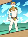 3:4 anthro anthrofied briefs briefs_only bulge clothed clothing daigo_(fuze) dartrix fishnet_clothing fishnet_underwear fuze generation_7_pokemon generation_8_pokemon hi_res hisuian_decidueye hisuian_form hybrid_pokemon male navel nintendo nipples pokemon pokemon_(species) pokemon_legends_arceus pokemorph regional_form_(pokemon) solo topless underwear underwear_only