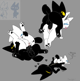 after_sex balls black_balls black_body black_fur black_heart black_pawpads black_penis blue_eyes blush blush_lines bodily_fluids cum cum_in_vagina cum_inside cum_on_belly cum_on_body cum_on_face duo ejaculation female female_feral female_on_bottom female_on_top female_penetrated feral feral_on_feral feral_penetrated feral_penetrating feral_penetrating_feral from_behind_position full_nelson fur genital_fluids genitals grey_background jockey_position looking_aside looking_at_another looking_at_genitalia looking_back looking_back_at_another lying lying_on_ground male male/female male_feral male_on_bottom male_on_top male_penetrating male_penetrating_female markings on_back on_bottom on_ground on_top pawpads penetration penile penile_penetration penis prone_bone_position sex simple_background spots spotted_markings tail tail_motion text tongue tongue_out vaginal vaginal_penetration vulva white_body white_fur yellow_eyes snazzle_snapp domestic_cat felid feline felis mammal english_text reference_image signature