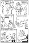 2021 annoyed anthro apode boots clothed clothing comic dialogue digital_media_(artwork) draconcopode duo ear_piercing english_text equid equine female fondling footwear grin gustav_(here_there_be_dragons) here_there_be_dragons horse jewelry karno larger_female legless lying male male/female mammal monochrome muscular muscular_female naga on_side open_mouth open_smile oracle_ruzuya partially_clothed piercing question_mark reptile scalie serpentine size_difference smaller_male smile snake speech_bubble text