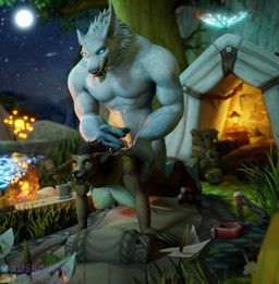 ahegao alcohol anthro backpack beverage big_breasts blue_eyes breasts brown_body brown_fur claws collar doggystyle dominant duo fangs female fire from_behind_position fur glowing glowing_eyes grabbing grass green_eyes grin hair lamp lantern larger_dom looking_pleasured male male/female moon night open_mouth paws plant pulling_hair sex size_difference smile smirk star teeth tongue touching_hair water white_body white_fur zushou blizzard_entertainment warcraft arthropod beetle butterfly canid elateroid firefly insect lepidopteran mammal werecanid werecreature worgen 3d_(artwork) absurd_res digital_media_(artwork) hi_res