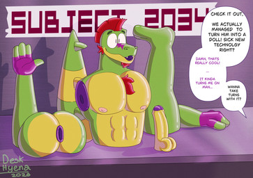 anthro anus butt dildo doll foreskin gaping gaping_anus genitals humanoid_genitalia humanoid_penis implied_transformation inanimate_transformation latex male modular montgomery penetrable_sex_toy penis sex sex_toy smile solo speech_bubble text toy transformation deskhyena five_nights_at_freddy's five_nights_at_freddy's:_security_breach scottgames steel_wool_studios montgomery_gator monty alligator alligatorid animate_inanimate crocodile crocodilian reptile scalie english_text hi_res