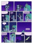 3:4 arofatamahn comic crown dialogue duo english_text equid equine eyelashes female feral friendship_is_magic hair hasbro headgear hi_res horn larger_female mammal multicolored_hair my_little_pony mythological_creature mythological_equine mythology night outside princess_celestia_(mlp) size_difference sky smaller_female star starry_sky text twilight_sparkle_(mlp) winged_unicorn wings