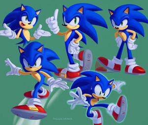 5_fingers action_pose agitated anthro biped black_nose blue_body blue_fur bodily_fluids clothing conjoined_eyes countershade_fur countershading fingers footwear frown fur gesture gloves green_background green_eyes hand_gesture handwear impatient looking_at_viewer looking_down male motion_blur motion_lines motion_outline multicolored_clothing multicolored_footwear multicolored_shoes one_eye_half-closed open_mouth open_smile pose raised_finger raised_index_finger red_clothing red_footwear red_shoes serious serious_face shoe_soles shoes shrug simple_background skating smile smiling_at_viewer solo standing stomping sweat tan_body tan_countershading tan_fur telekinesis tiptoes two_tone_clothing two_tone_footwear two_tone_shoes white_clothing white_footwear white_gloves white_handwear white_shoes siggiedraws sega sonic_the_hedgehog_(series) sonic_the_hedgehog eulipotyphlan hedgehog mammal 2024 absurd_res digital_drawing_(artwork) digital_media_(artwork) full-length_portrait hi_res lineless multiple_images portrait shaded signature