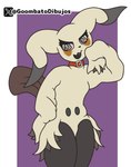 anthro clothing collar female solo solo_focus goombato_dibujos nintendo pokemon fan_character mimi_(sealer4258) generation_7_pokemon mimikyu pokemon_(species) absurd_res hi_res