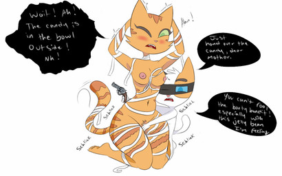 4_fingers 4_toes adult_on_young age_difference anthro anthro_on_anthro areola arms_bent bent_legs big_areola big_breasts big_eyes biped black_ears black_eyebrows black_kerchief black_speech_bubble blue_eyes blue_sclera blush blushing_profusely breasts cheek_tuft crotch_tuft curvy_figure dialogue dominant dominant_anthro dominant_male dominant_young duo erect_nipples extended_arms eyebrows eyelashes facial_markings facial_tuft fangs feet female fingering fingering_partner fingers fur fur_tuft green_eyes green_sclera gun hand_between_legs handgun hands_behind_head head_markings head_tuft holding_gun holding_handgun holding_object holding_ranged_weapon holding_revolver holding_weapon holidays humanoid_feet humanoid_hands intraspecies iris kerchief kerchief_only kneeling larger_female legs_together light_body light_fur long_eyelashes looking_pleasured male male/female markings mature_anthro mature_female moan mostly_nude mostly_nude_anthro mostly_nude_male motion_lines multicolored_body multicolored_fur mummy_costume mummy_wrappings navel nipples no_pupils nude nude_anthro nude_female older_female older_on_young one_eye_closed one_eye_half-closed open_mouth orange_body orange_breasts orange_ears orange_fur orange_stripes orange_tail pink_areola pink_blush pink_nipples pink_nose pink_tongue plantigrade playing pointy_ears prick_ears ranged_weapon revolver roleplay rubbing_pussy schlick_(sound_effect) sex shota simple_background size_difference small_dom_big_sub smaller_male sound_effects speech_bubble striped_arms striped_body striped_face striped_fur striped_legs striped_markings striped_tail stripes submissive submissive_anthro submissive_female tail tail_markings talking_to_another talking_to_partner teeth text thick_thighs three-quarter_view toes tongue tremble_spikes tuft vaginal vaginal_fingering weapon white_background white_body white_fur white_tail white_text young young_anthro young_male younger_dom_older_sub younger_male sketchnshade halloween litterbox_comics fran_(litterbox_comics) vincent_(litterbox_comics) calico_cat domestic_cat felid feline felis mammal tabby_cat 16:10 2025 digital_drawing_(artwork) digital_media_(artwork) english_text widescreen incest_(lore) mother_(lore) mother_and_child_(lore) mother_and_son_(lore) parent_(lore) parent_and_child_(lore) parent_and_son_(lore) son_(lore)