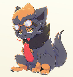 balls feral fur genitals grey_body grey_fur leg_markings looking_at_viewer male markings orange_body orange_fur penis simple_background sitting solo tail tongue tongue_out yellow_eyes gabileafy nintendo pokemon generation_5_pokemon pokemon_(species) zorua hi_res