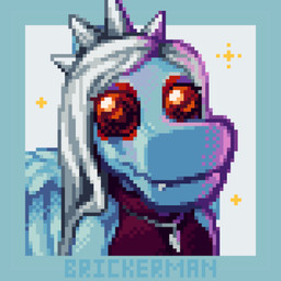 amber_eyes anthro big_eyes black_clothing black_topwear blue_body blue_border blue_feathers bone_frill border clothing feathered_wings feathers female frill_(anatomy) front_view grey_hair hair jewelry long_hair looking_at_viewer necklace simple_background solo sparkles text topwear white_background wings brickingbad goodbye_volcano_high ko_op_(game_developer) fang_(gvh) prehistoric_species pterosaur reptile scalie artist_name bust_portrait colored digital_media_(artwork) hi_res pixel_(artwork) portrait shaded