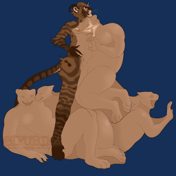 2_horns abdominal_bulge anthro ball_bulge belly big_bulge body_outline brown_body brown_fur bulge chain chin_piercing cock_vore dark_face fur genitals horn male markings nipple_piercing nipples oral_vore penile penis piercing predator/prey pupils red_eyes same_size_vore solo striped_body striped_fur striped_markings stripes tan_belly vore whiskers willing_pred willing_prey yellow_pupils sipurim edward_welfrolfo felid feline mammal 1:1 alpha_channel