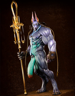 abs anthro balls biceps big_penis claws clothing deltoids fingerless_gloves genitals glans gloves handwear huge_penis hyper hyper_genitalia male muscular muscular_anthro muscular_male nipples obliques paws pecs penis pubes solo vein veiny_penis justgruff dislyte lilith_games drew_(dislyte) anubian_jackal canid canine canis jackal mammal hi_res